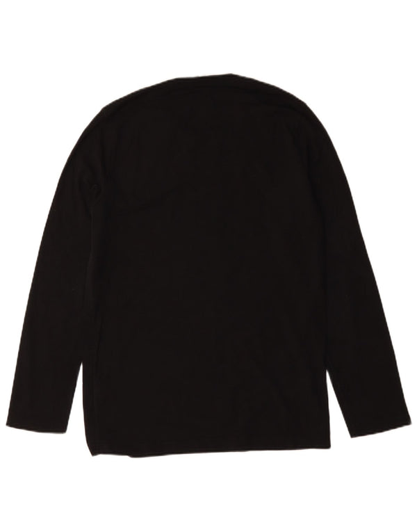 Benetton Uomo Looney Tunes Graphic Top Manica Lunga Piccolo Cotone Nero