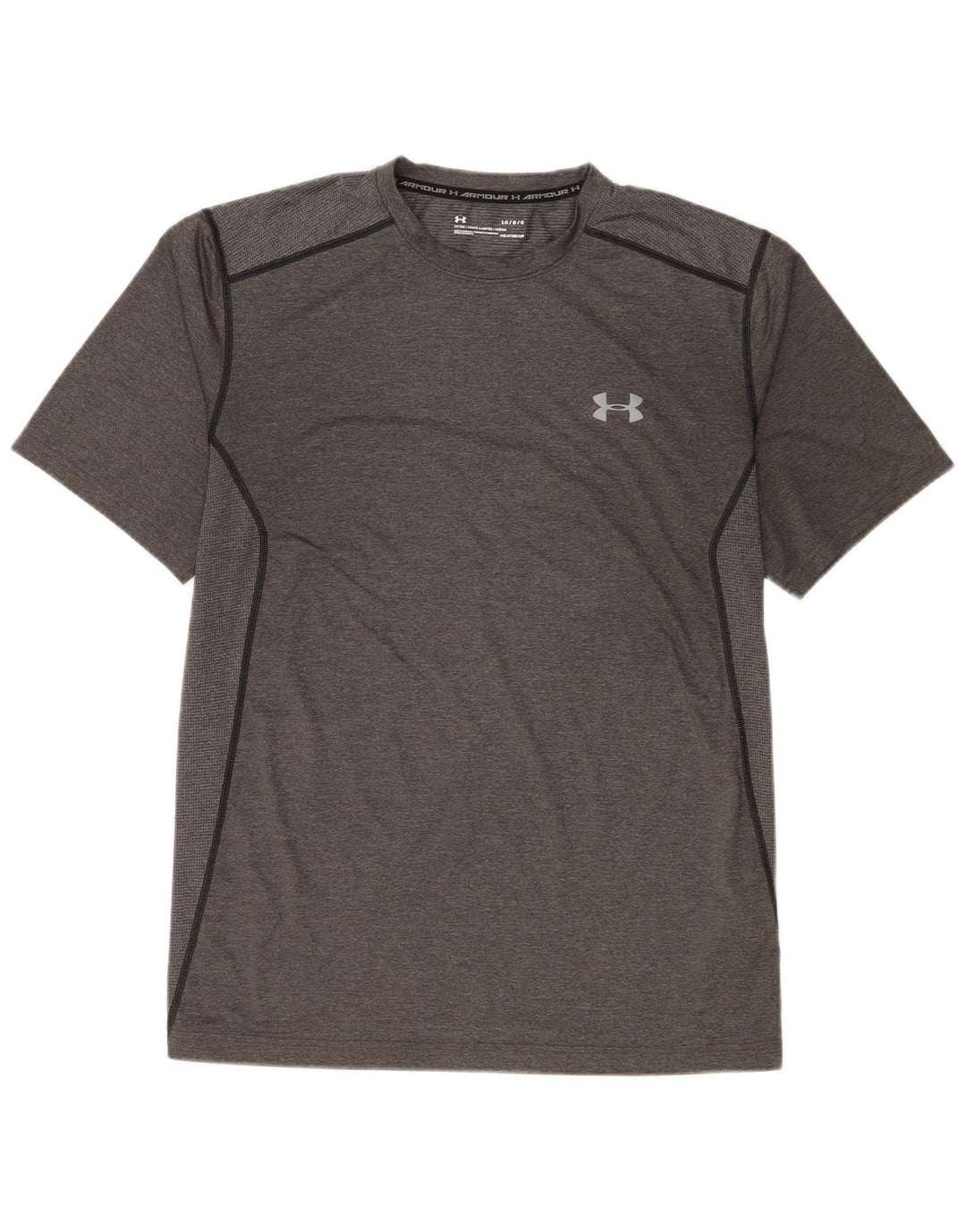 Maglietta Under Armour da uomo Heat Gear Top grande in poliestere grigio