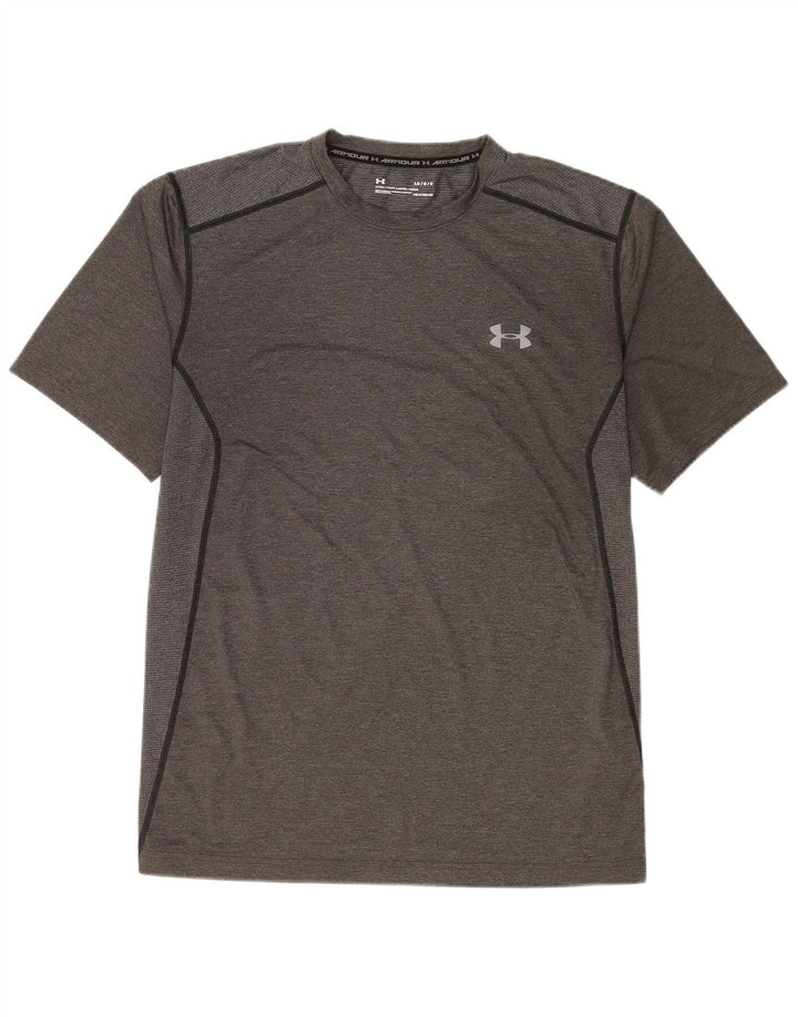 Maglietta Under Armour da uomo Heat Gear Top grande in poliestere grigio