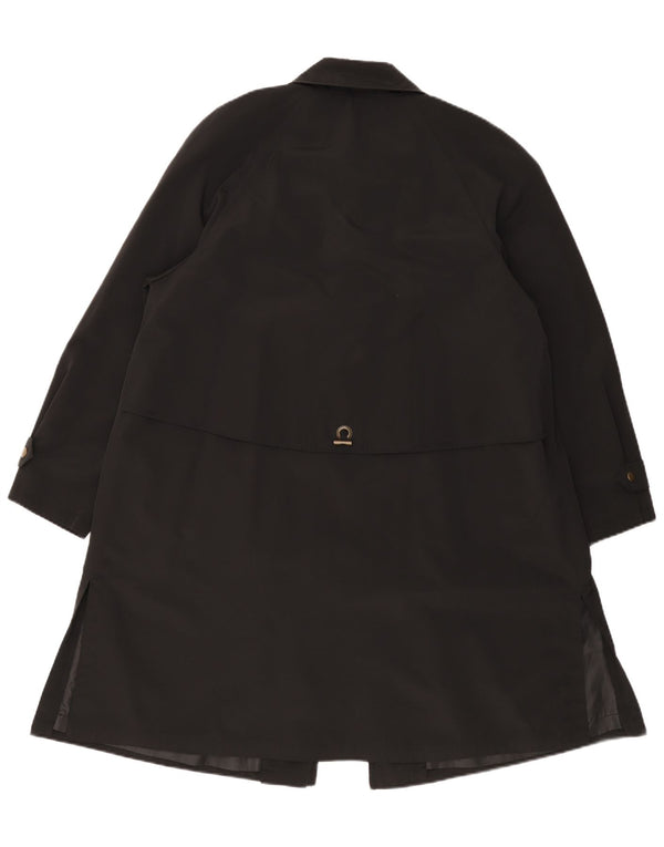Cappotto da donna taglio ampio Hamells UK 12 medio nero poliestere classico