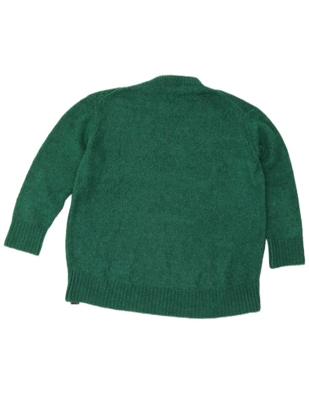 Maglione maglione girocollo da donna Zara UK 14 Acrilico verde medio
