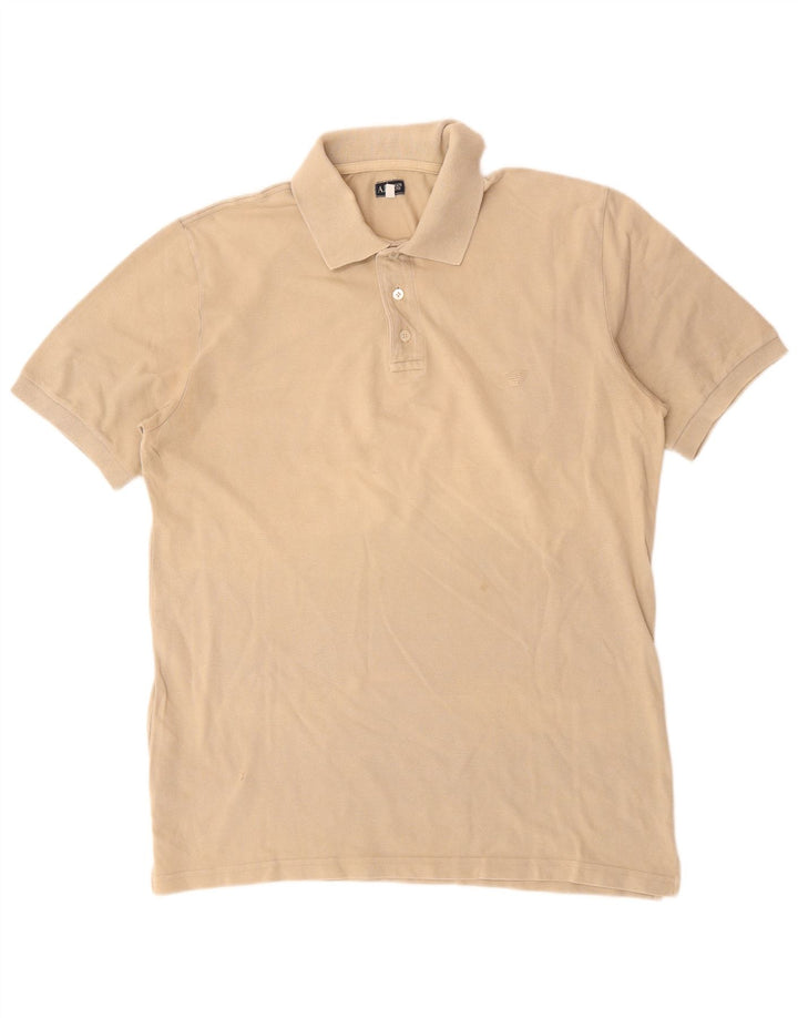 Polo Armani Uomo Grande In Cotone Beige