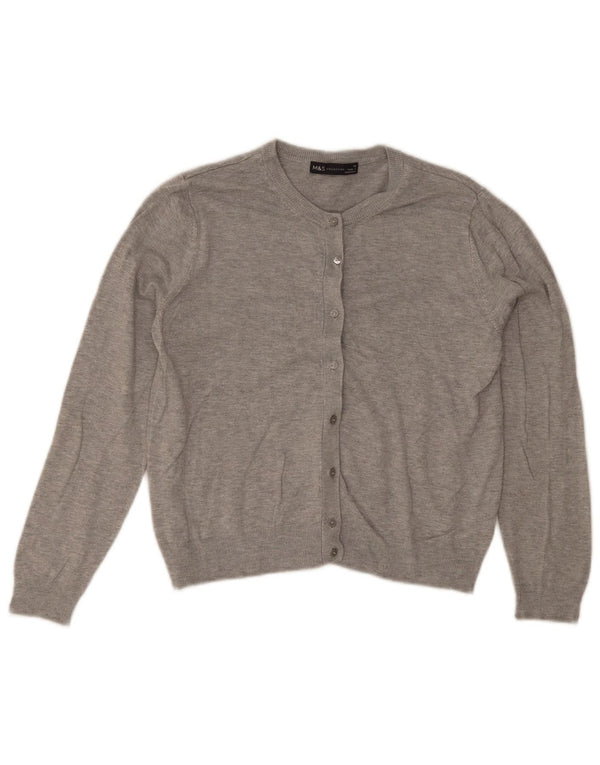 Maglione Bolero da donna Marks & Spencer UK 14 Viscosa grigio medio