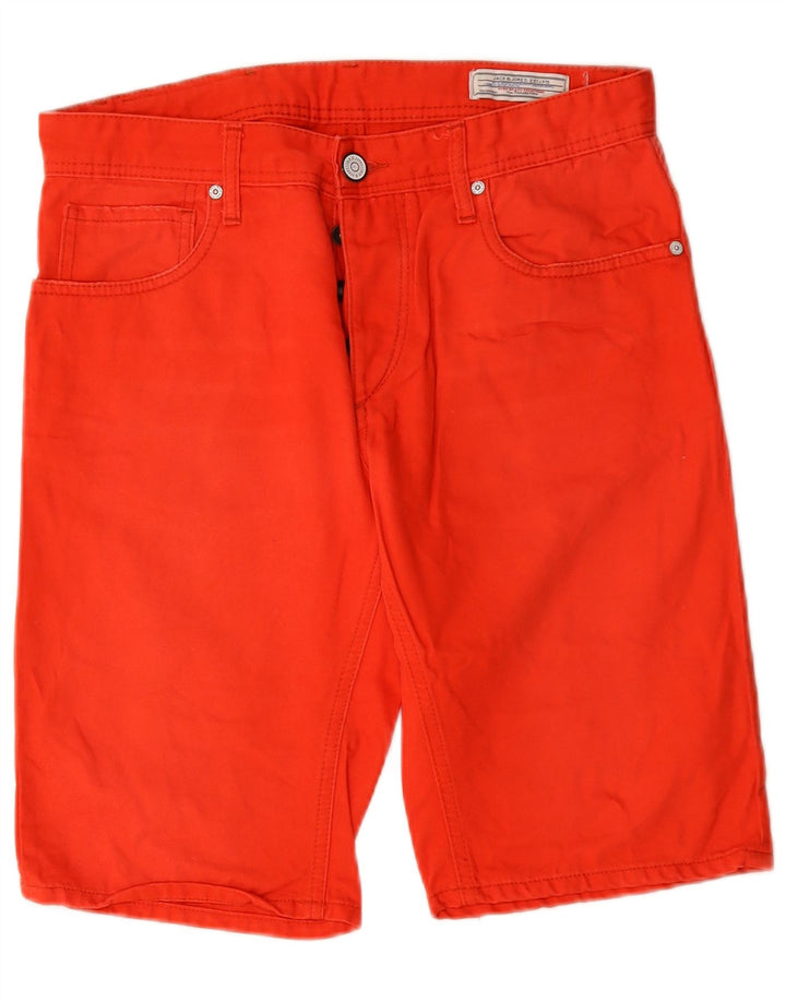 Pantaloncini di jeans da uomo Jack & Jones W32 rosso medio