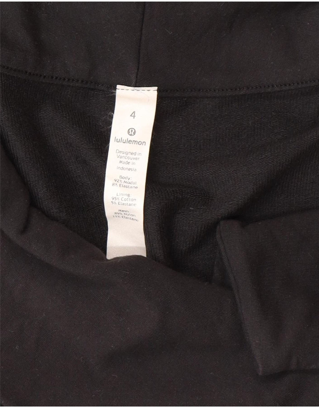 Giacca da ginnastica da donna Lululemon US 4 Small Black Modal