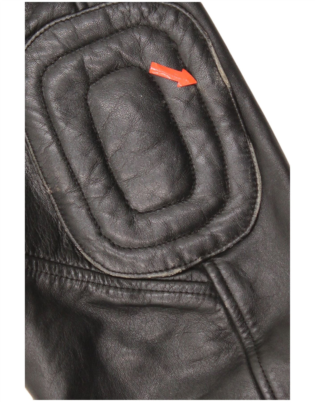 Giacca militare in pelle da uomo vintage UK 38 in pelle nera media