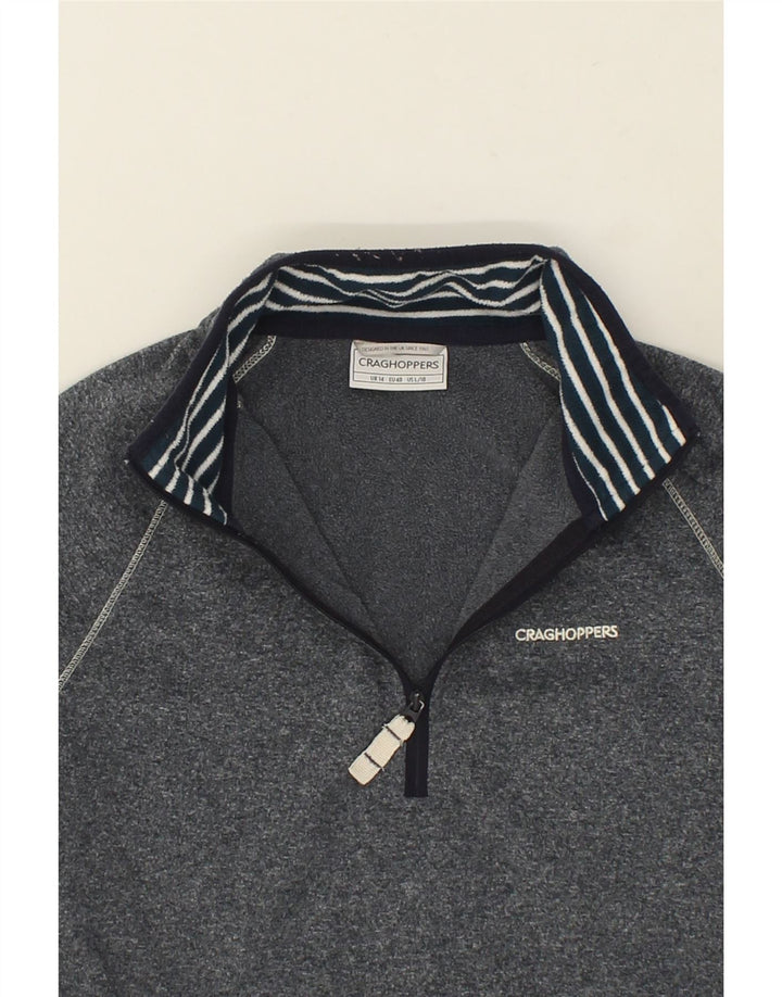 CRAGHOPPERS Womens Pullover Tracksuit Top UK 14 Large Grey Polyester Vintage CRAGHOPPERS and Second-Hand CRAGHOPPERS from Messina Hembry 