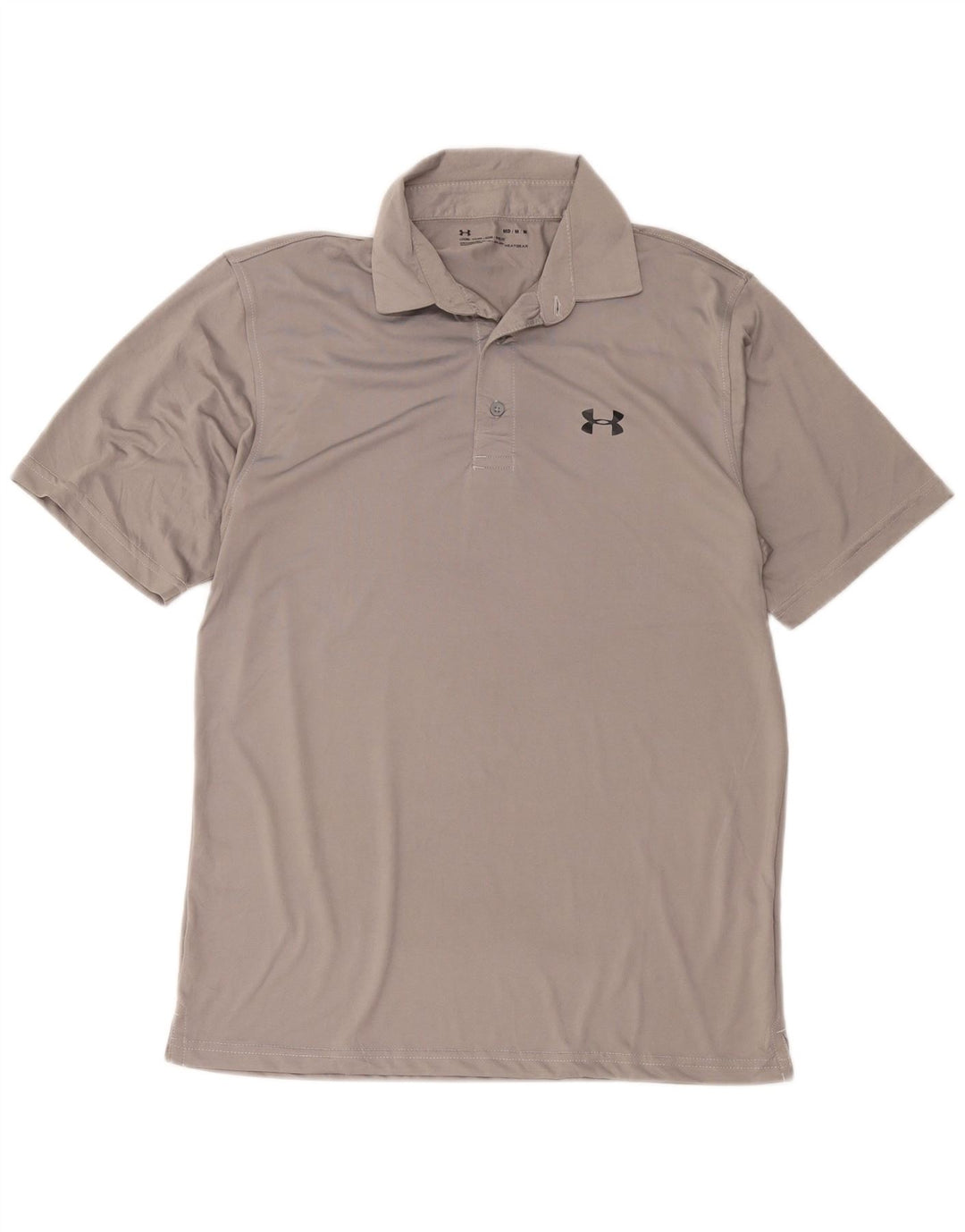 Polo Under Armour da uomo Heat Gear in poliestere grigio medio