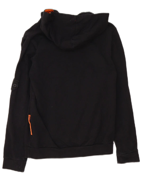 Maglione con cappuccio grafico per ragazzi CAT 9-10 anni in cotone nero