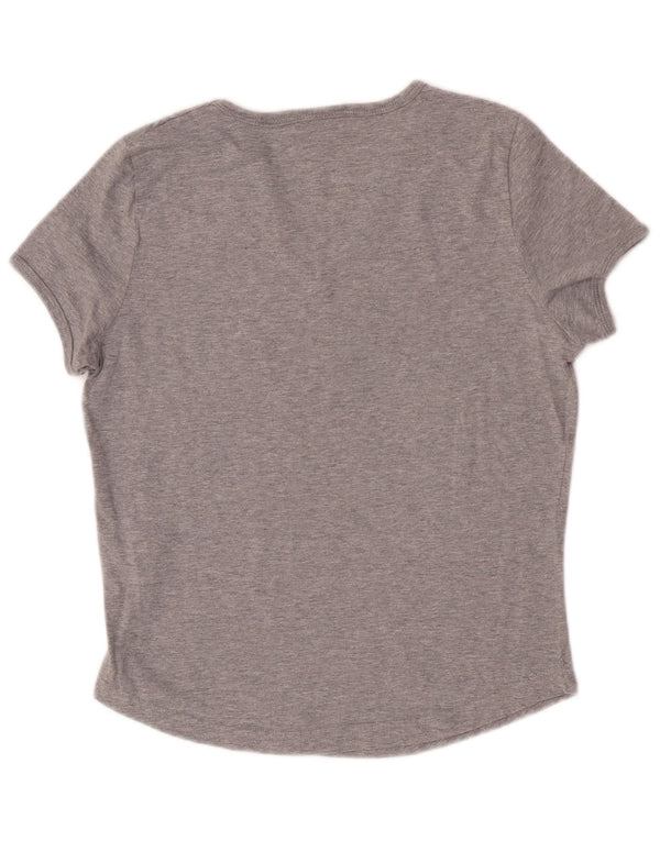T-shirt Champion da donna a maniche corte, vestibilità regolare, UK 12, grigio medio