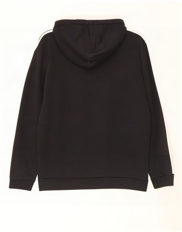 Felpa con cappuccio da uomo Adidas Large in cotone nero