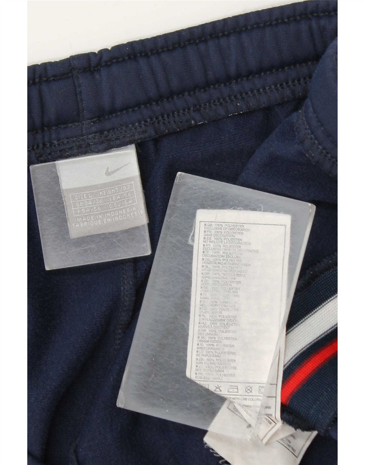 Pantaloni da tuta Nike Air da uomo UK 34/36 Large Blu Navy Poliestere