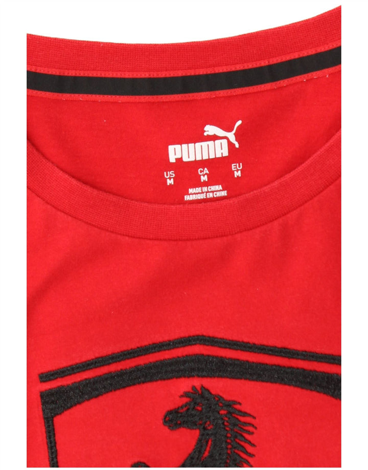 Puma Uomo Ferrari T-shirt grafica Top Rosso medio