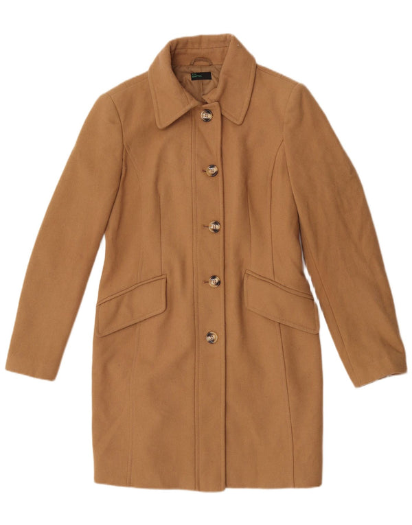 Cappotto da donna Benetton UK 12 Lana beige medio