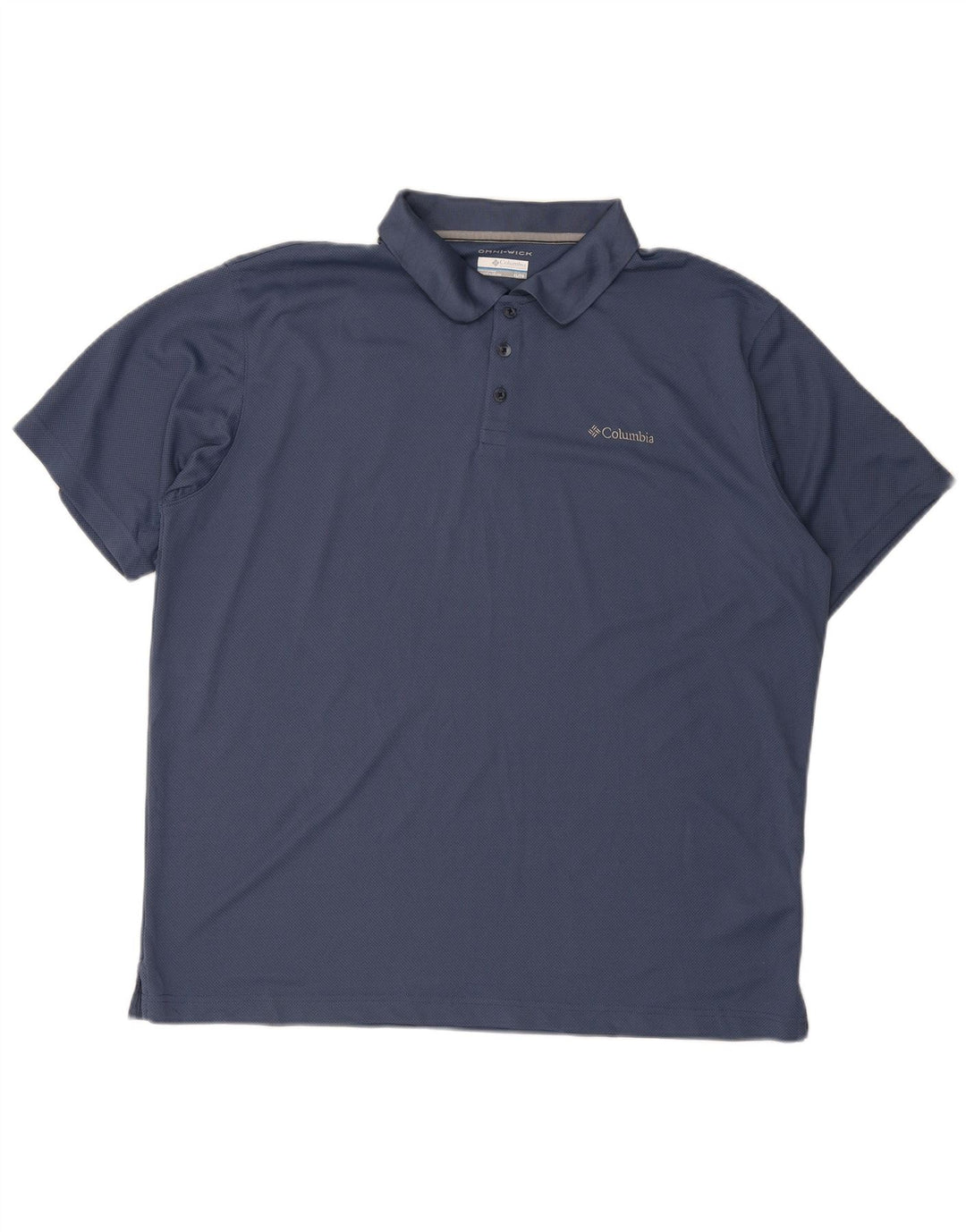Polo Columbia Omni-Wick da uomo XL in poliestere blu navy