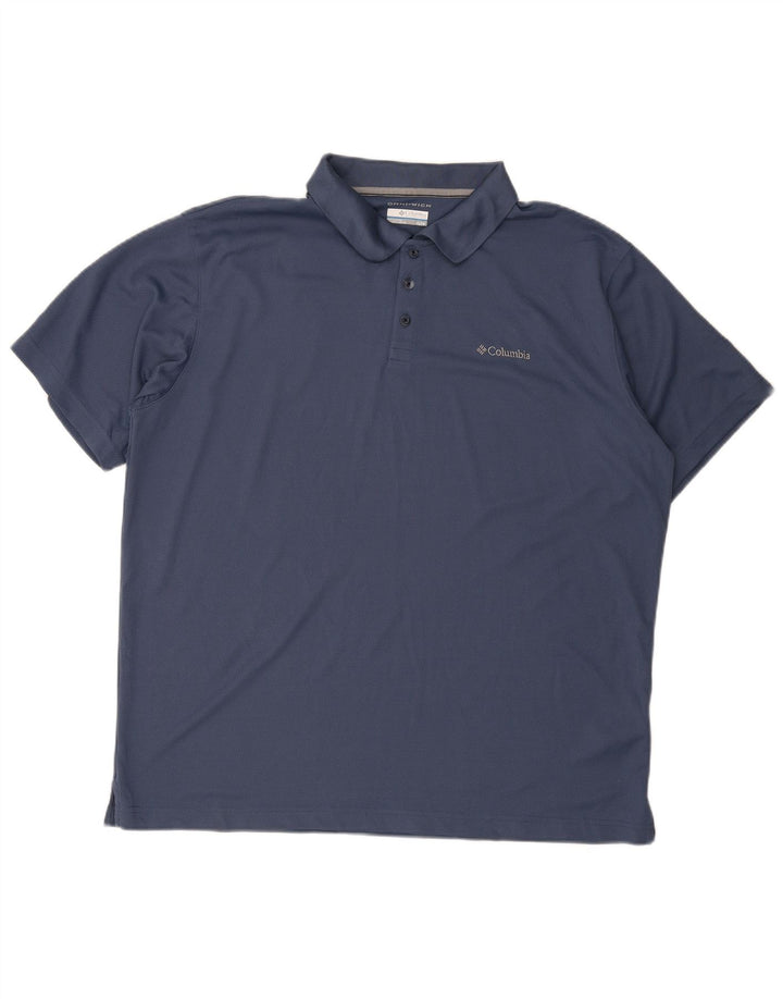Polo Columbia Omni-Wick da uomo XL in poliestere blu navy