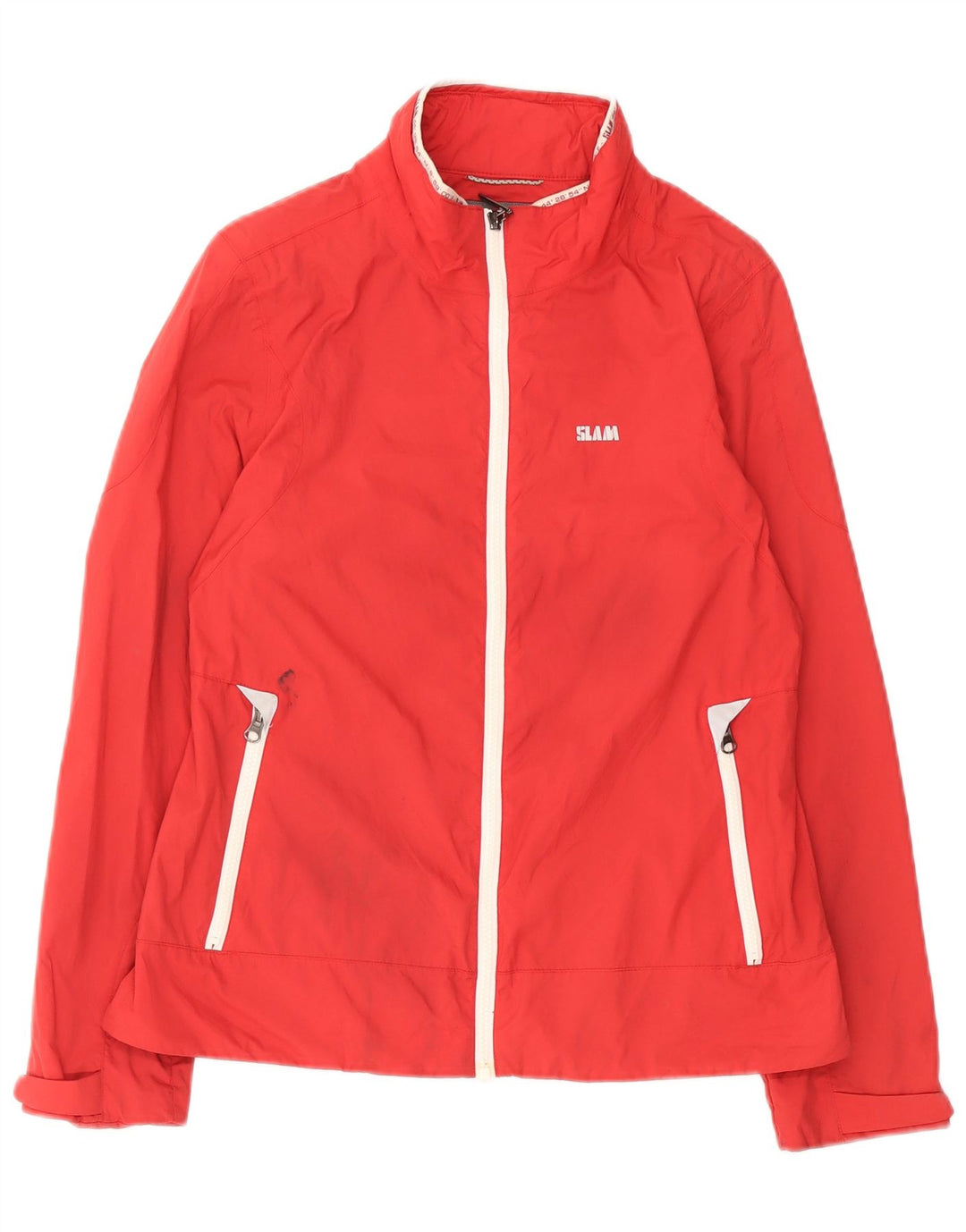 Giacca antipioggia da donna Slam UK 14 nylon rosso medio