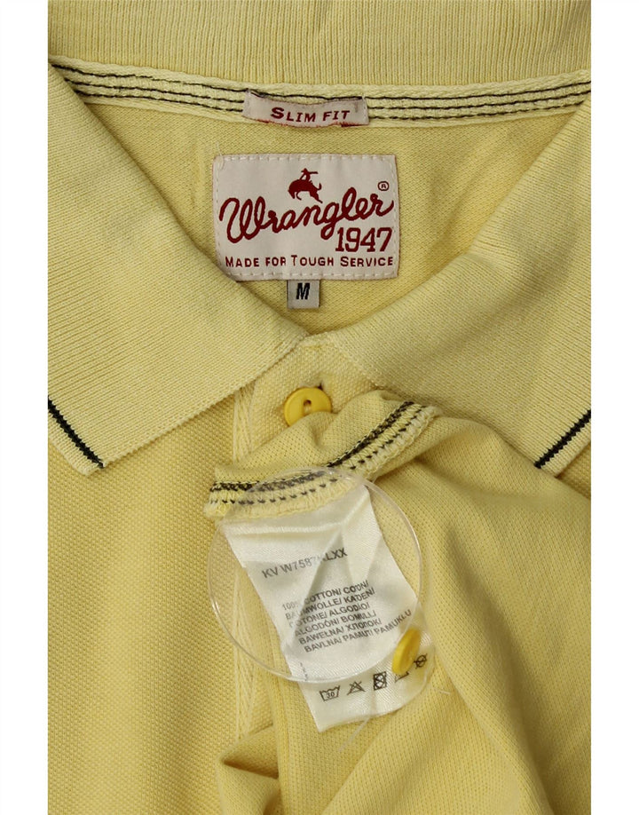 Polo Wrangler da uomo slim fit in cotone giallo medio