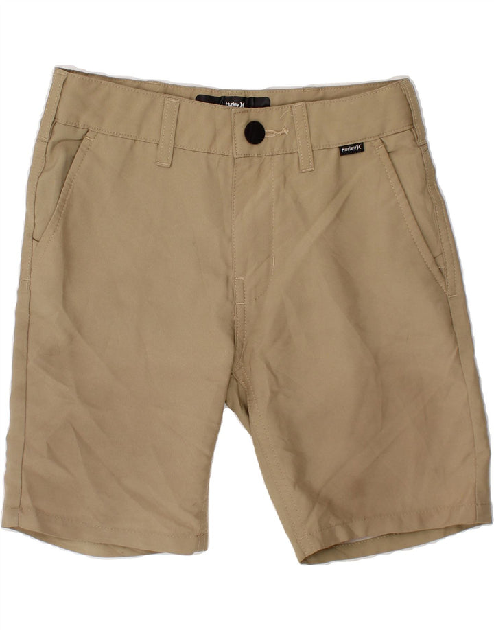 HURLEY Boys Chino Shorts 6-7 Years W22 Beige Polyester Vintage Hurley and Second-Hand Hurley from Messina Hembry 