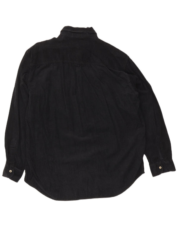 Camicia da uomo in velluto a coste Carrera XL in cotone blu navy