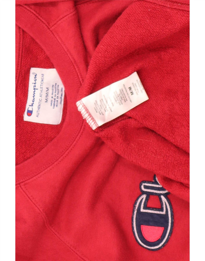 Felpa da uomo con vestibilità regolare grafica Champion, cotone rosso medio
