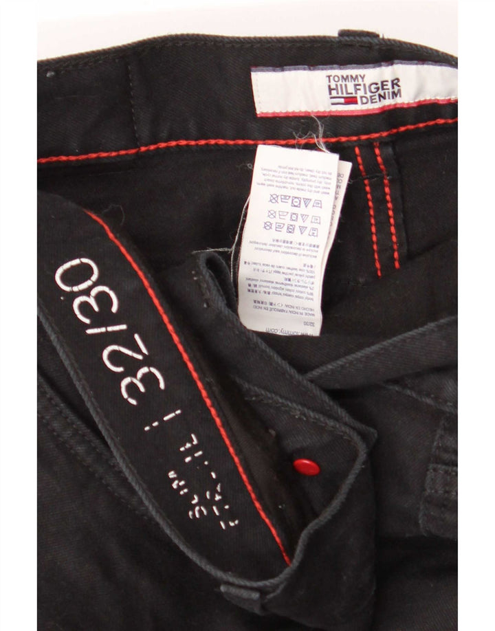 Jeans slim da uomo Tommy Hilfiger W32 L30 cotone nero