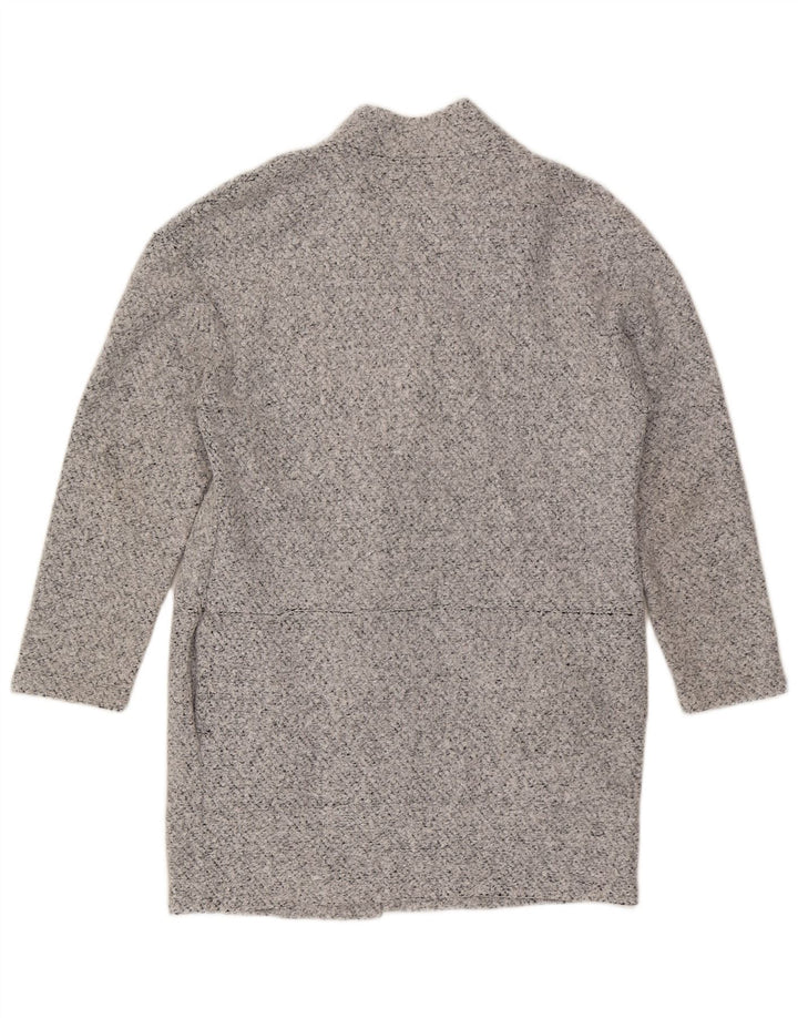 Soprabito aperto da donna Marks & Spencer UK 12 Poliestere screziato grigio medio