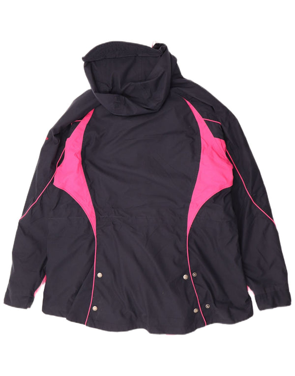 Giacca a vento con cappuccio da donna Musto UK 18 XL Blu navy Colourblock