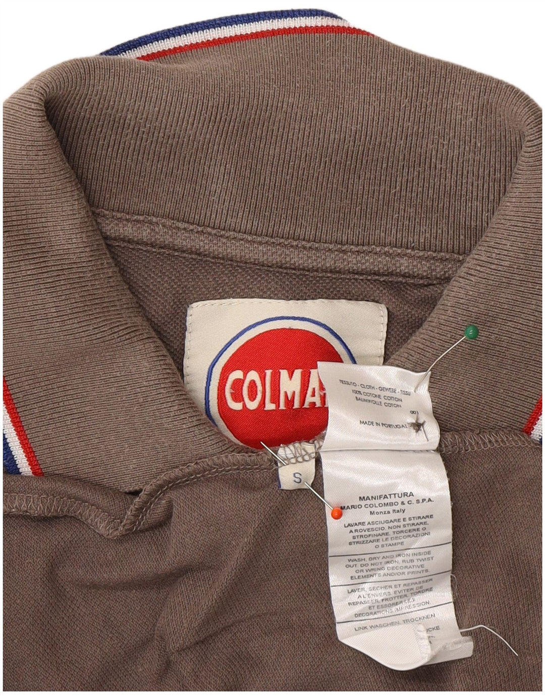 COLMAR Mens Polo Shirt Small Grey Cotton