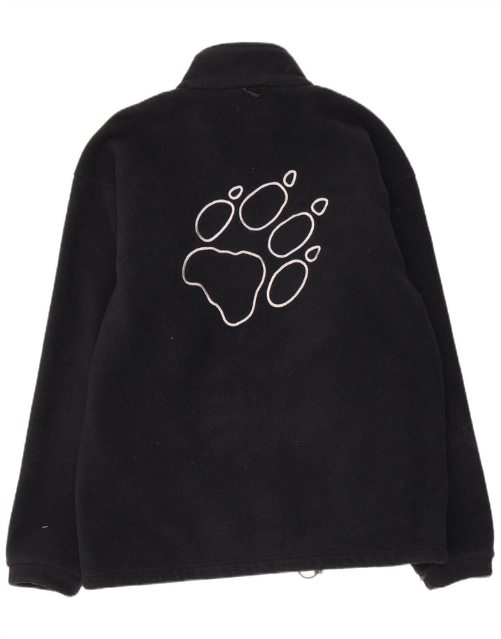 Giacca in pile da uomo Jack Wolfskin UK 38 media nera