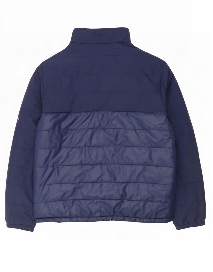 Giacca imbottita da uomo Adidas UK 40 Large blu navy in poliestere