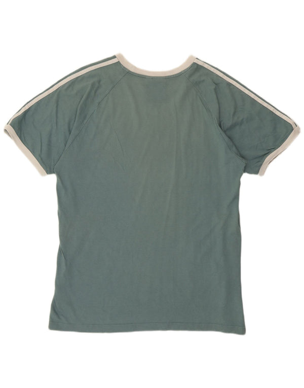 T-shirt Adidas da uomo a maniche corte Top Large in cotone verde