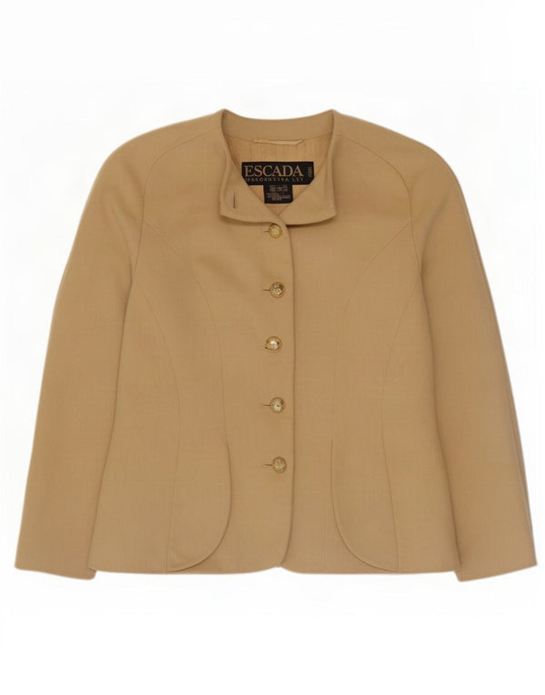 Giacca blazer a 6 bottoni da donna Escada di Margaretha Ley EU 38 Beige medio