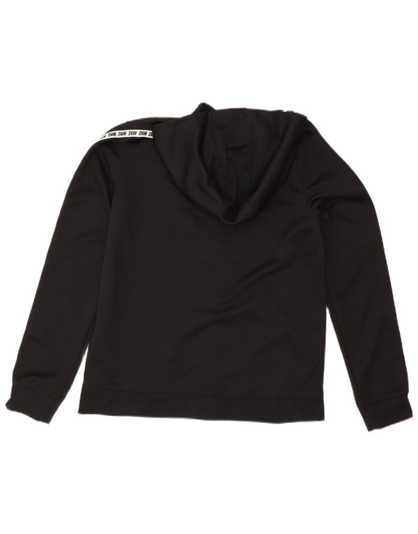 Felpa con cappuccio e zip grafica Nike da ragazzo 13-14 anni XL Black Colourblock