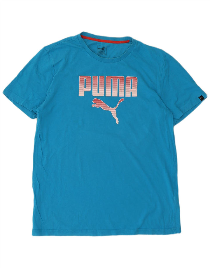 T-shirt grafica da uomo PUMA grande blu