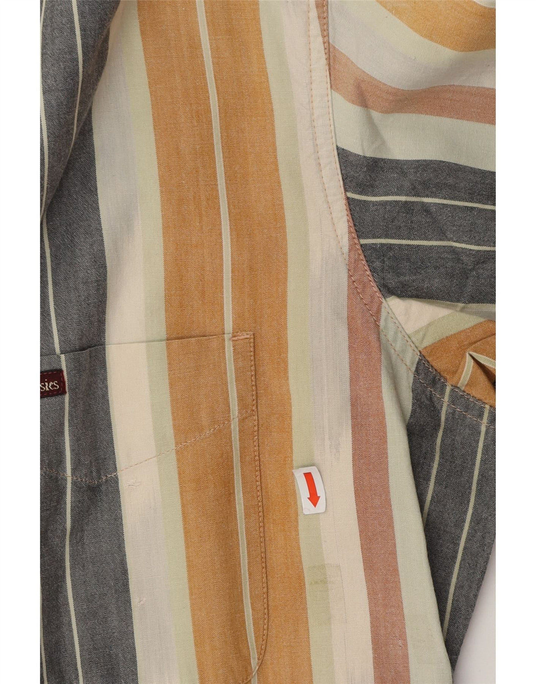 MARLBORO CLASSICS Camicia a maniche corte da uomo XL in cotone a righe multicolore