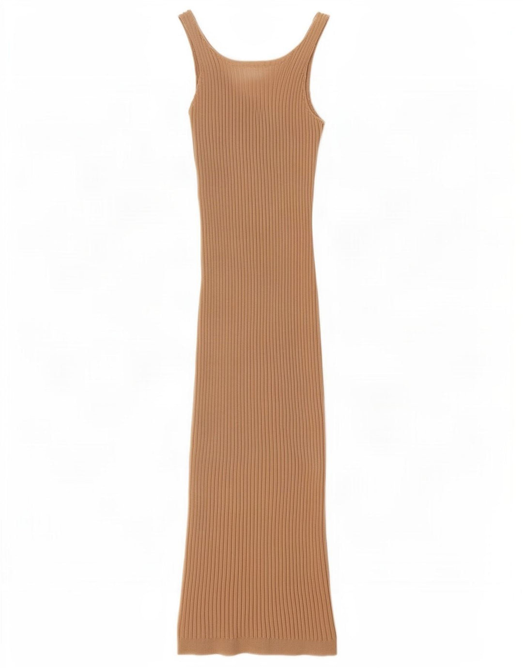 Abito aderente senza maniche da donna Shein UK 8 piccolo poliestere beige