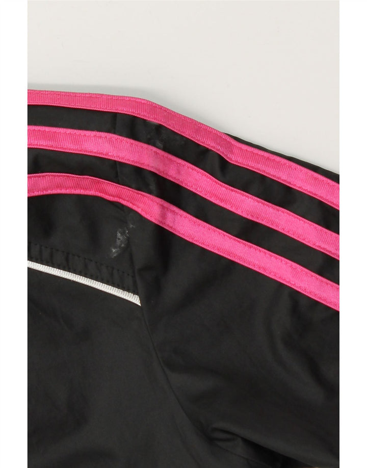Giacca da ginnastica grafica per ragazze Adidas 9-10 anni in poliestere nero