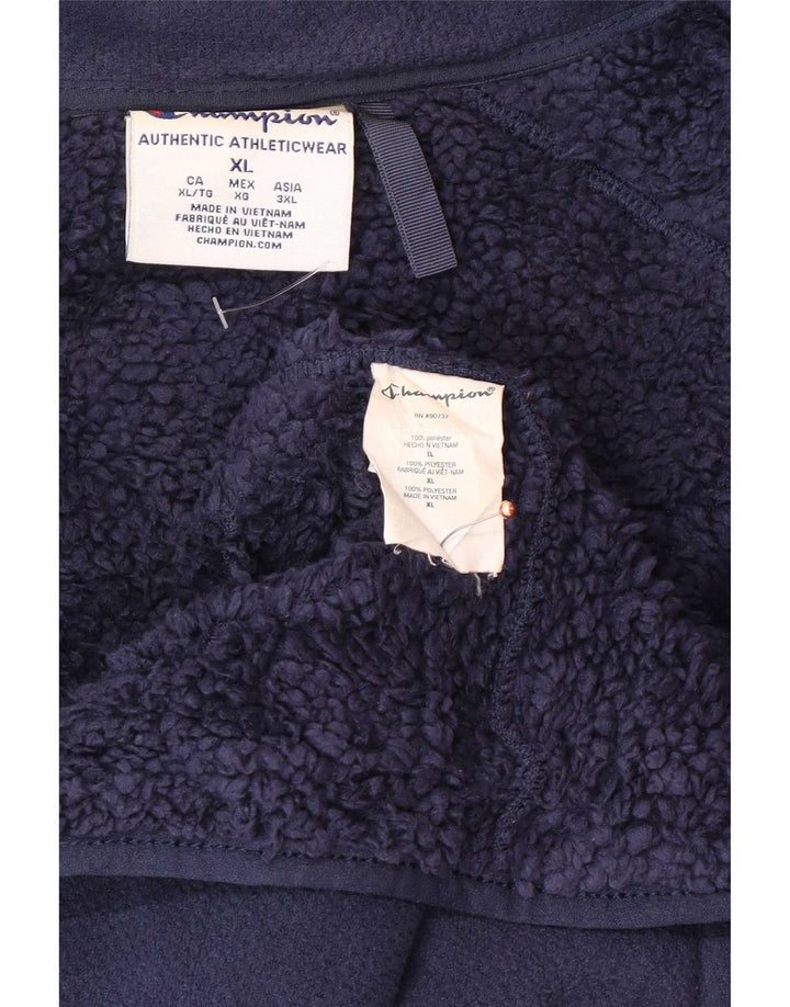 Giacca Sherpa da uomo Champion UK 42 XL Poliestere blu navy
