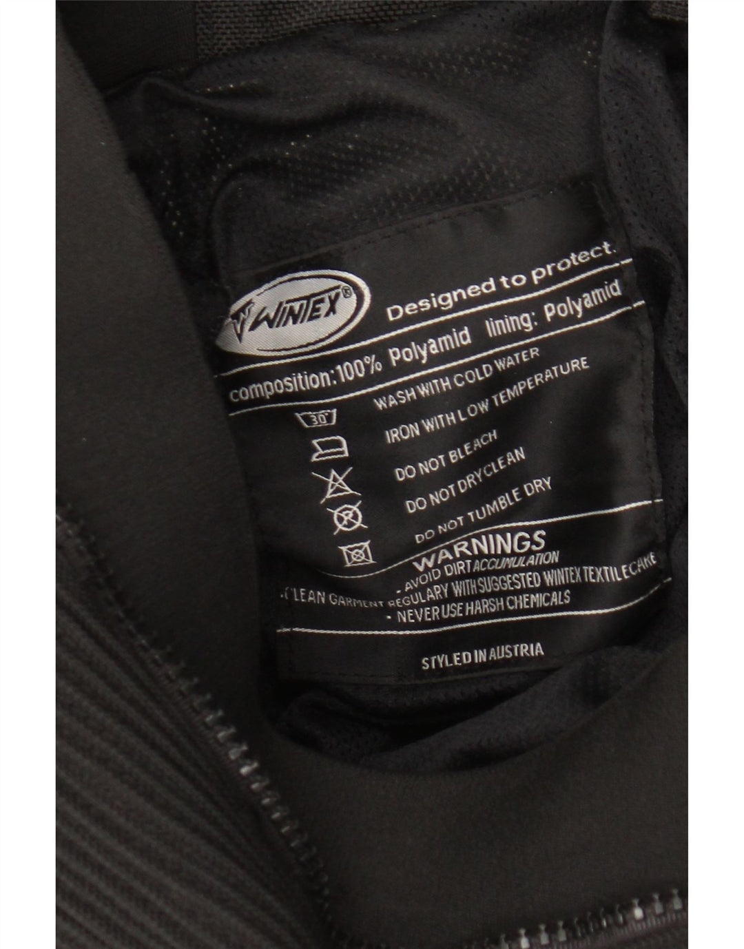 Pantaloni da moto da corsa affusolati da uomo WINTEX W32 L27 neri in poliammide