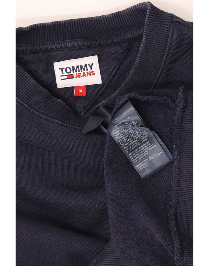 Tommy Hilfiger Uomo Felpa Maglione Medio Blu Navy Cotone