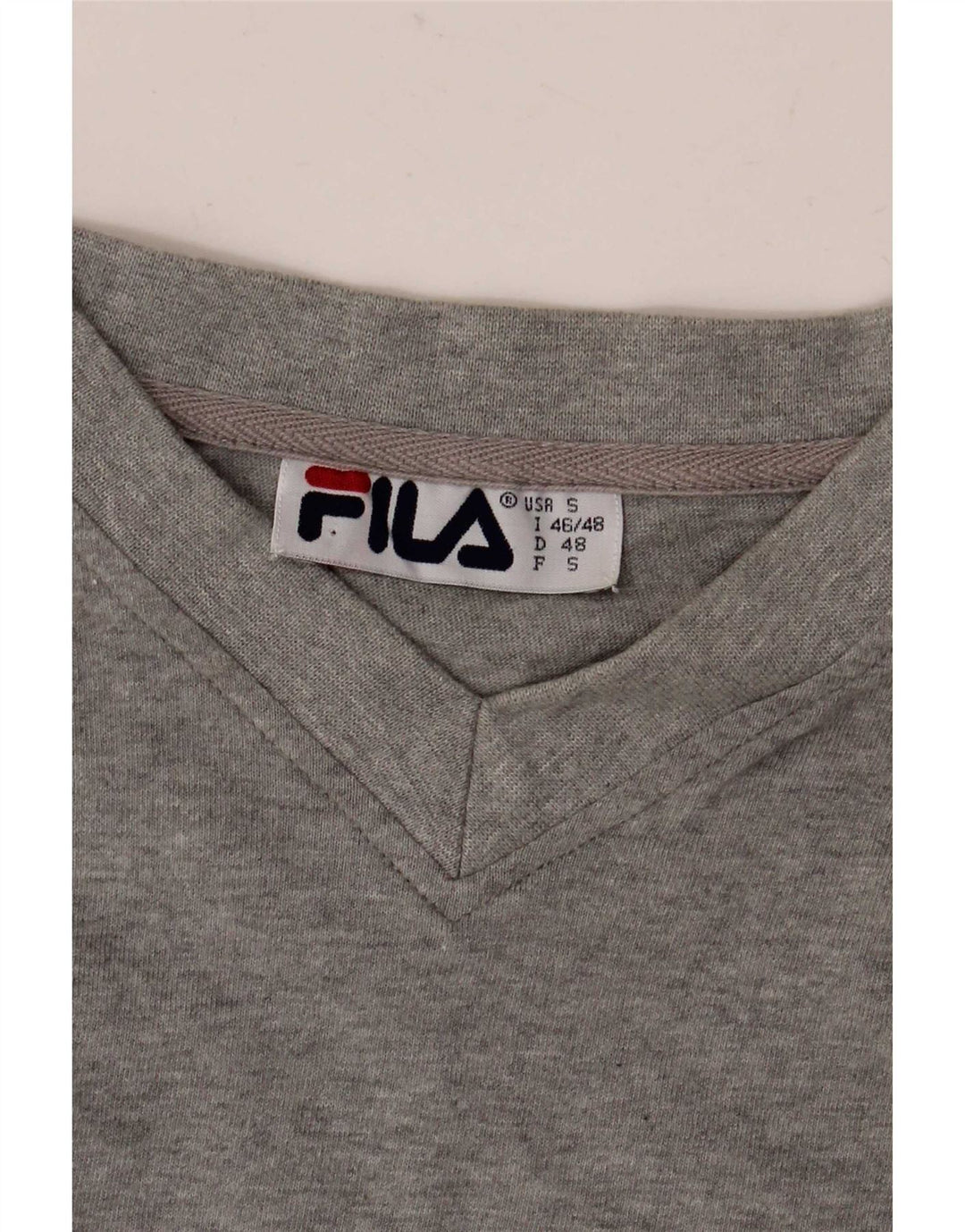 T-shirt Fila Uomo Top IT 46/48 Small Grigio Chiazzato
