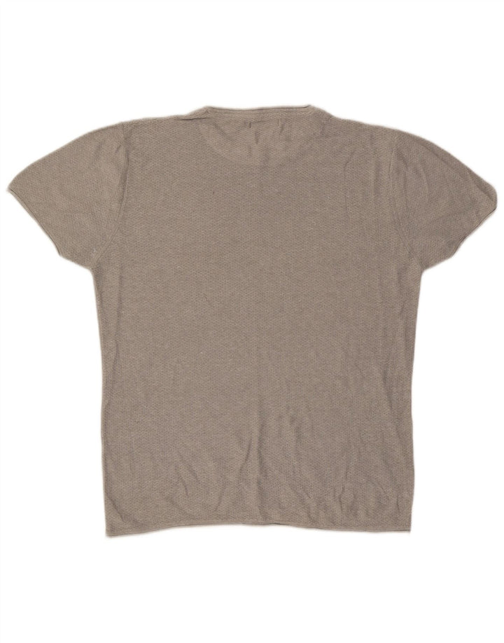 T-shirt da uomo ZARA Top grande grigia