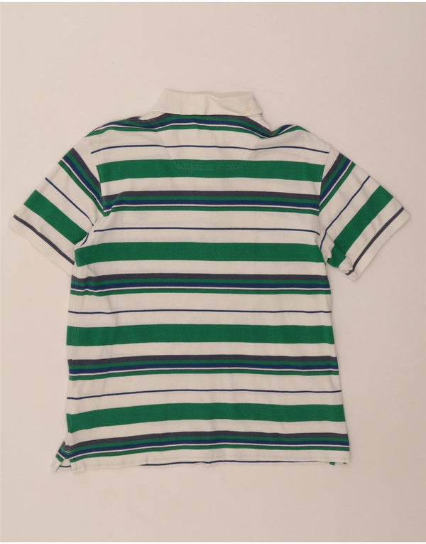 Polo Timberland da uomo vestibilità regolare, cotone a righe verdi grandi