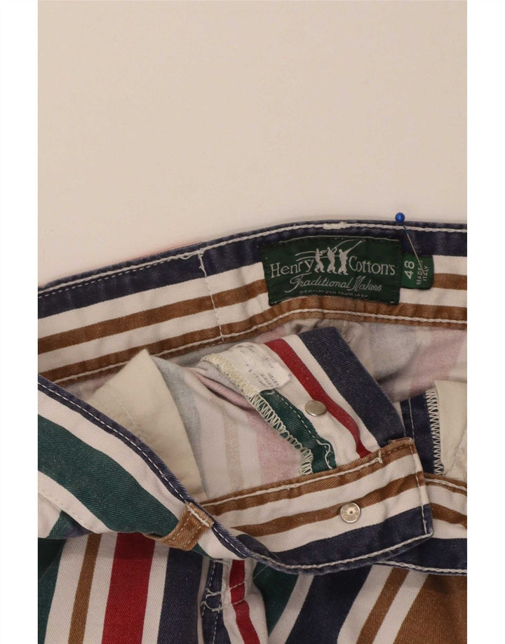 Pantaloncini di jeans da uomo Henry Cottons IT 48 Medium W30 Cotone multicolore