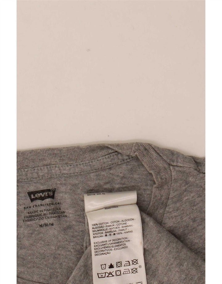 T-shirt grafica da uomo Levi's Top in cotone grigio medio