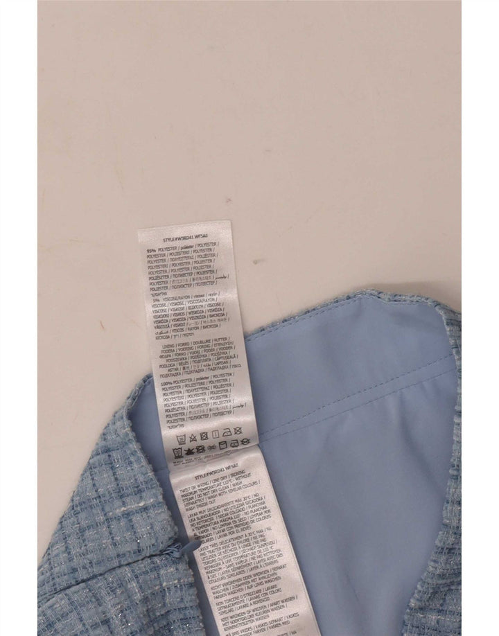 Minigonna da donna Guess UK 10 piccola W28 poliestere a quadri blu