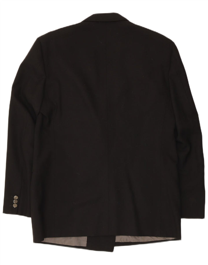 Giacca Blazer Doppiopetto Uomo Reda IT 50 Large Nera in Lana Vergine