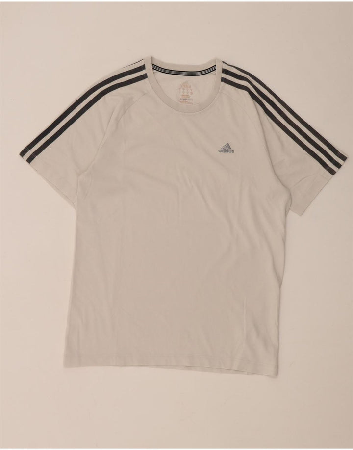 T-shirt Adidas Clima 365 da uomo piccola in cotone bianco