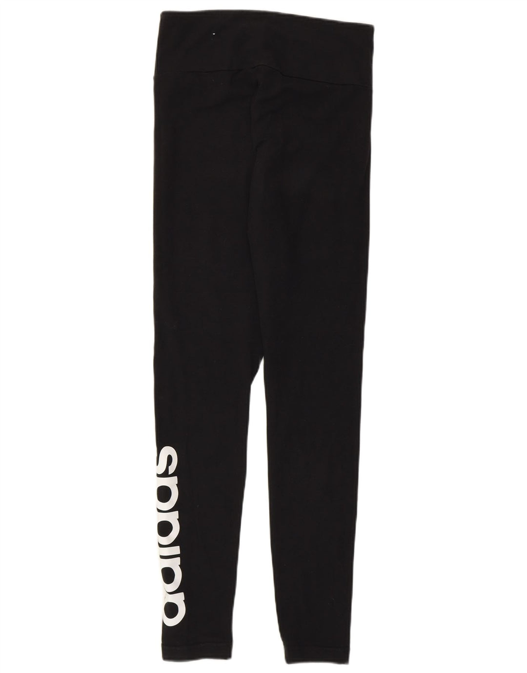 Leggings grafici da donna Adidas UK 8/10 piccolo cotone nero